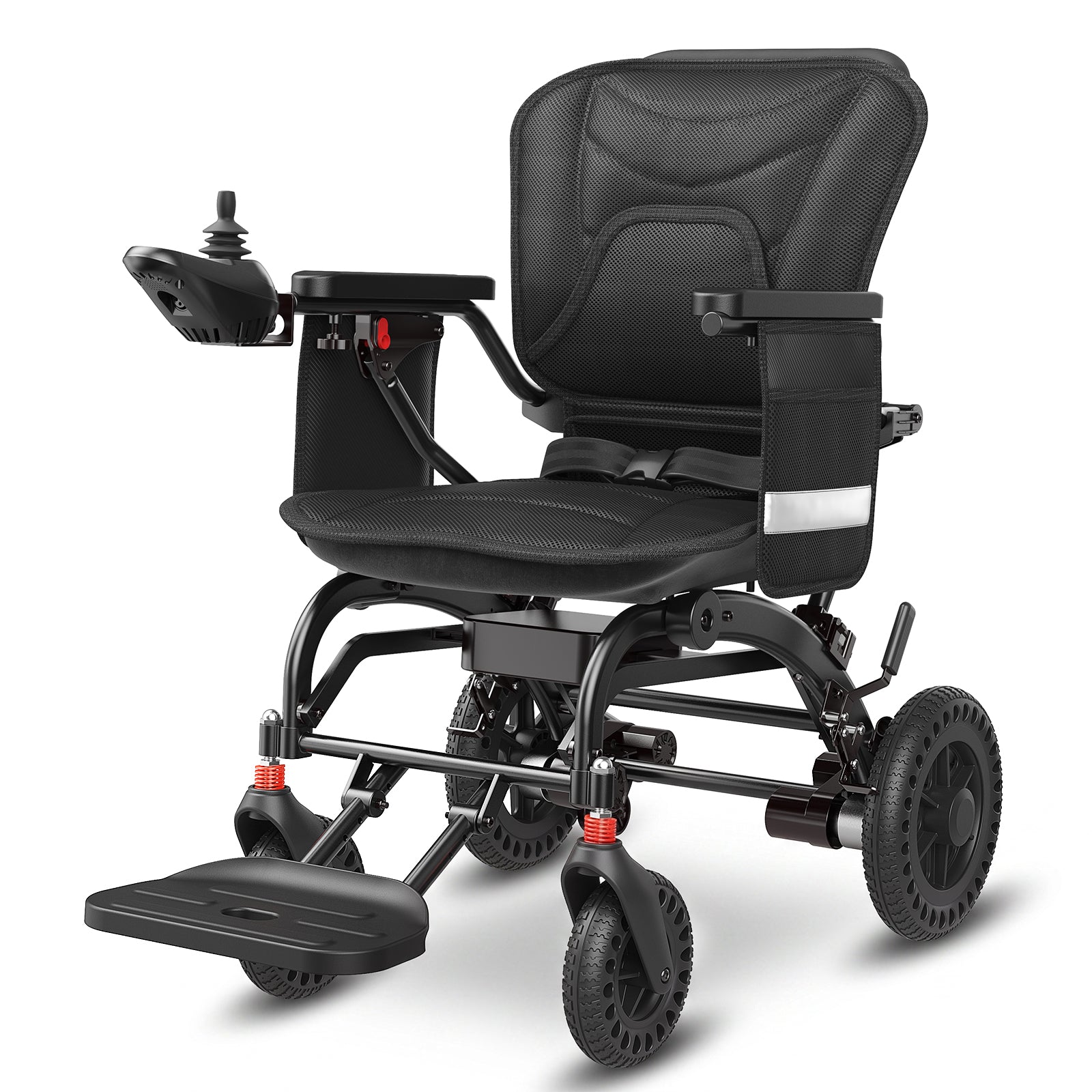 Flycity Electric Wheelchairs for Adults Foldable Lightweight, 15 Miles Travel Range, Max Support 350 LBS, 500W Brushless Motors Power Motorized for Seniors