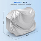 Flycity Mobility Scooter Cover, Wheelchair Cover Waterproof for 3&4 Wheels Electric Mobility Scooter, Silver