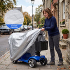 Flycity Mobility Scooter Cover, Wheelchair Cover Waterproof for 3&4 Wheels Electric Mobility Scooter, Silver