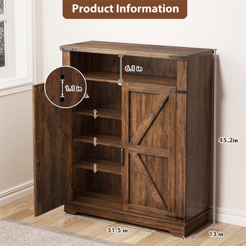 Flycity 2 Pack 6 Tier Shoe Cabinet, Shoe Rack with Adjustable Shelves, Shoe Organizer for Hallway Entryway