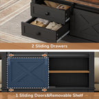 Flycity Square Lift Top Coffee Table with 2 Drawers, 31.5" Farmhouse Lift up Coffee Table with Hidden Storage Compartment, Wood Center Table for Living Room, Black