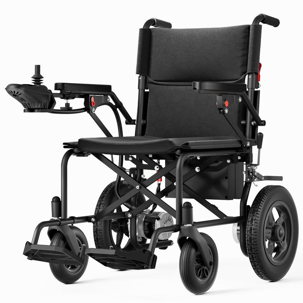 Flycity Electric Wheelchairs for Adults Foldable 36LBS Lightweight, 30 Miles Travel Range, Max Support 300 LBS, 500W Brushless Motors Power Motorized for Seniors